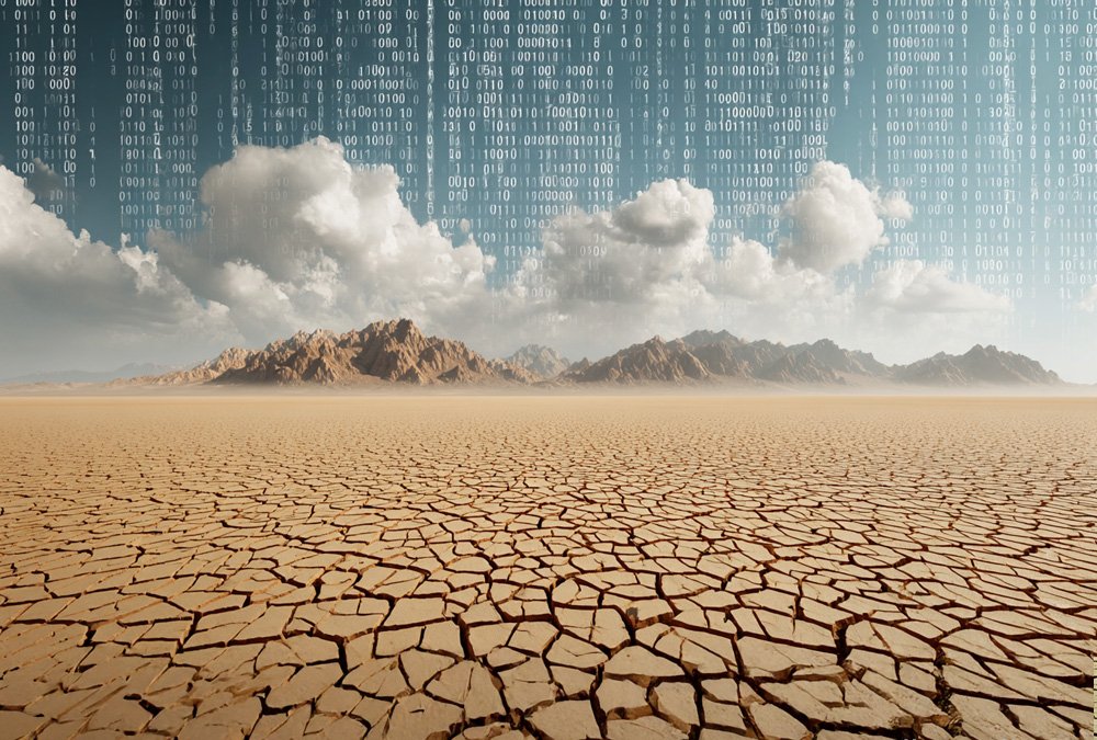 A desolate desert of data