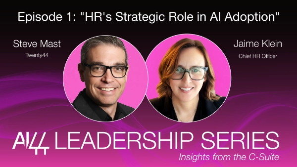 dive into how executives are navigating rapid technological change, where organizations are getting stuck with AI adoption, and why the biggest challenges aren’t technical — they’re human.